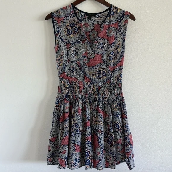 J. Crew Paisley Silk Dress 00P - Picture 2 of 7